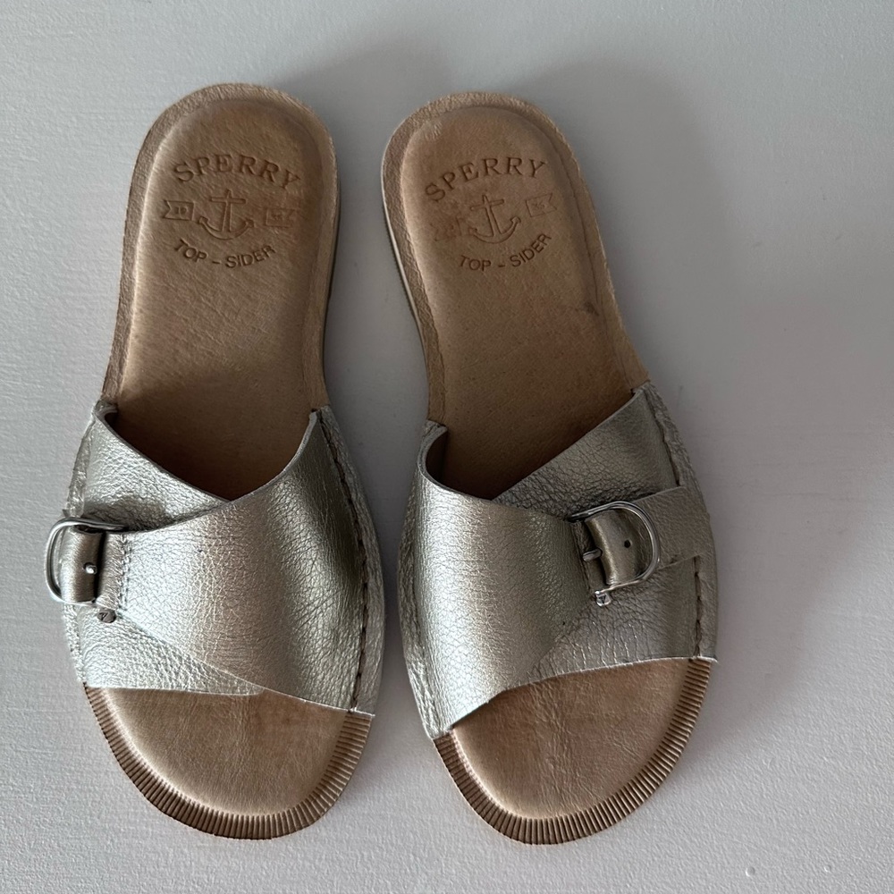 Sperry Top Sider Metallic Slides - Picture 3 of 14